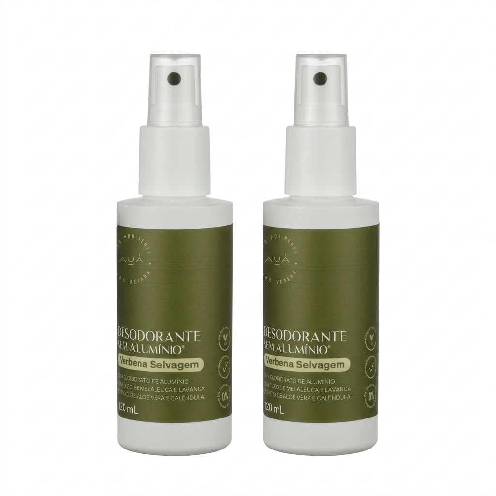 2x Desodorante Spray AUÁ Verbena Selvagem 120ml