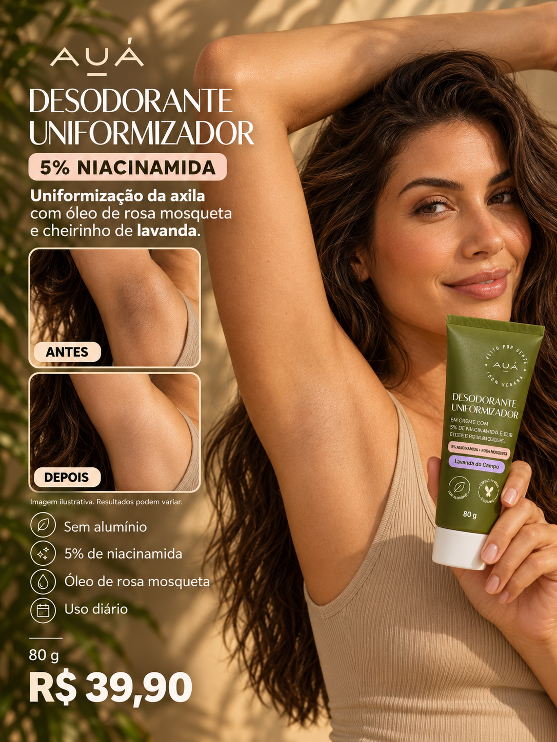 Desodorante Natural Uniformizador