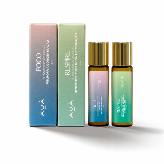 Kit Bem-Estar Foco e Respire Roll-on AUÁ
