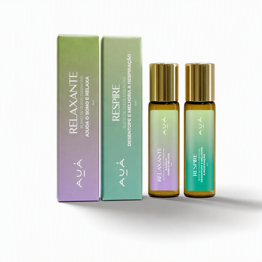 Kit Bem-Estar Respire e Relaxante Roll-on AUÁ