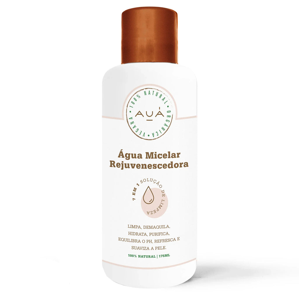 Água Micelar Rejuvenescedora Limpeza Profunda 175ml AUÁ