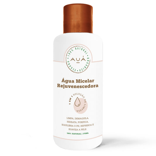 Água Micelar Rejuvenescedora Limpeza Profunda 175ml AUÁ
