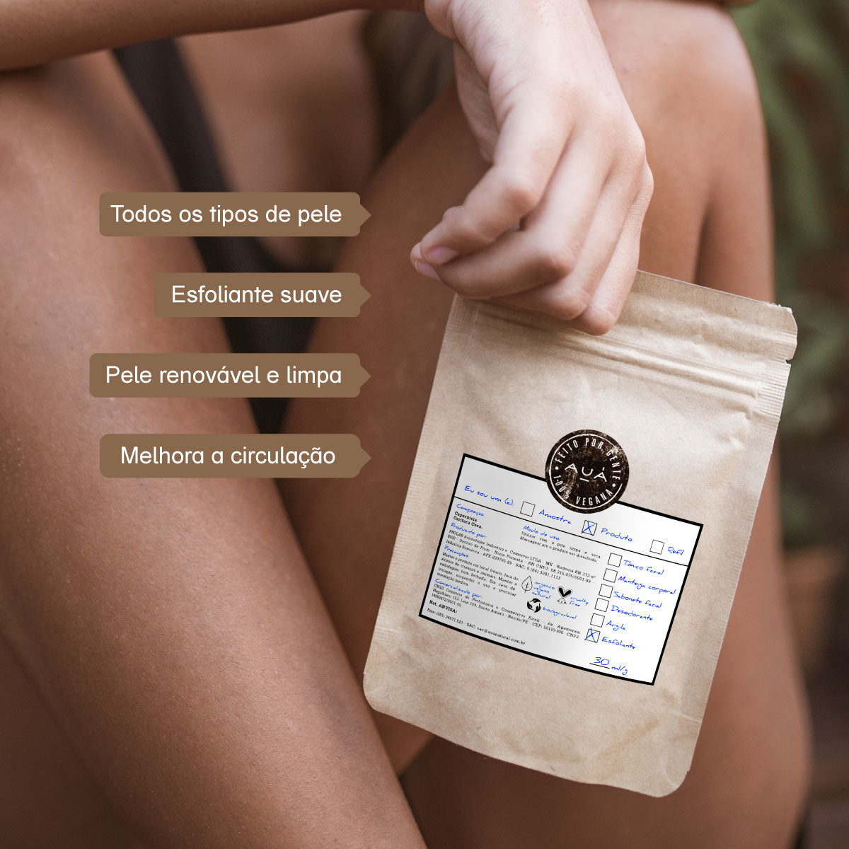 Esfoliante de Carnaúba Limpeza Completa AUÁ 30g