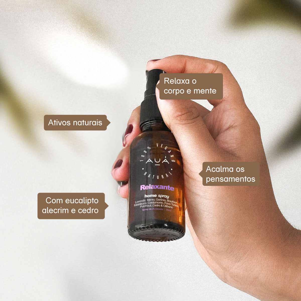 Home Spray Relaxante e Tranquilidade AUÁ 30ml