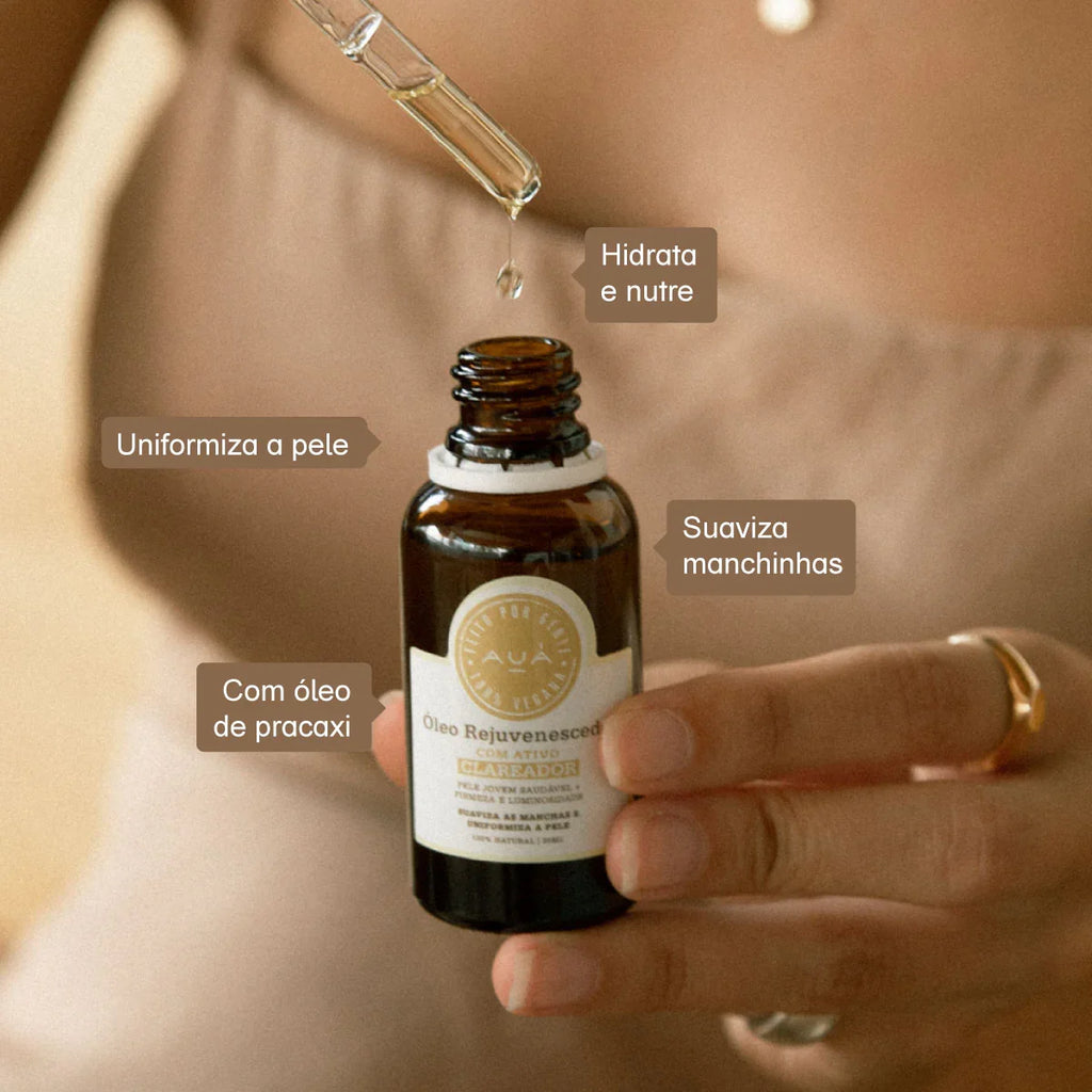 Óleo Rejuvenescedor com Ativo Clareador 30ml AUÁ