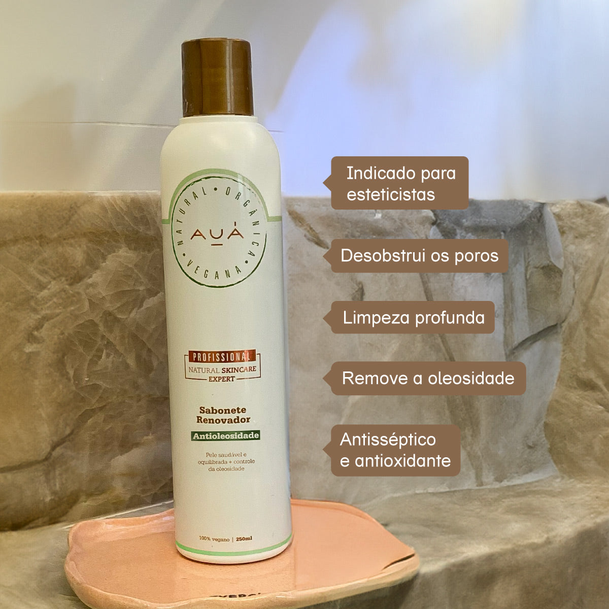 Sabonete Renovador Antioleosidade AUÁ 250ml