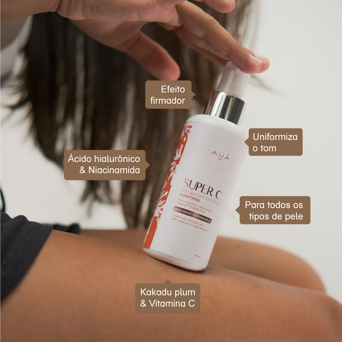 Sérum Corporal Concentrado Super C 160ml AUÁ